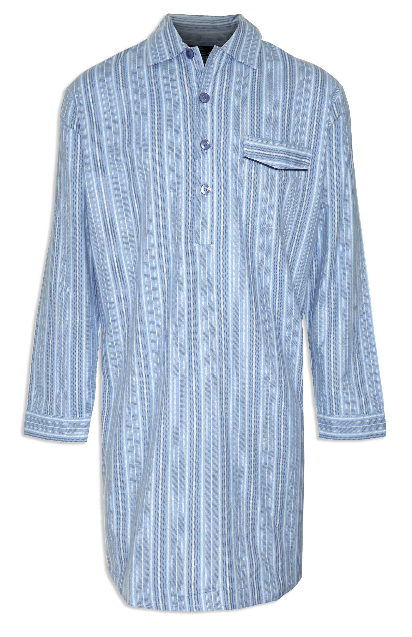 striped night shirt in cotton by champion 
