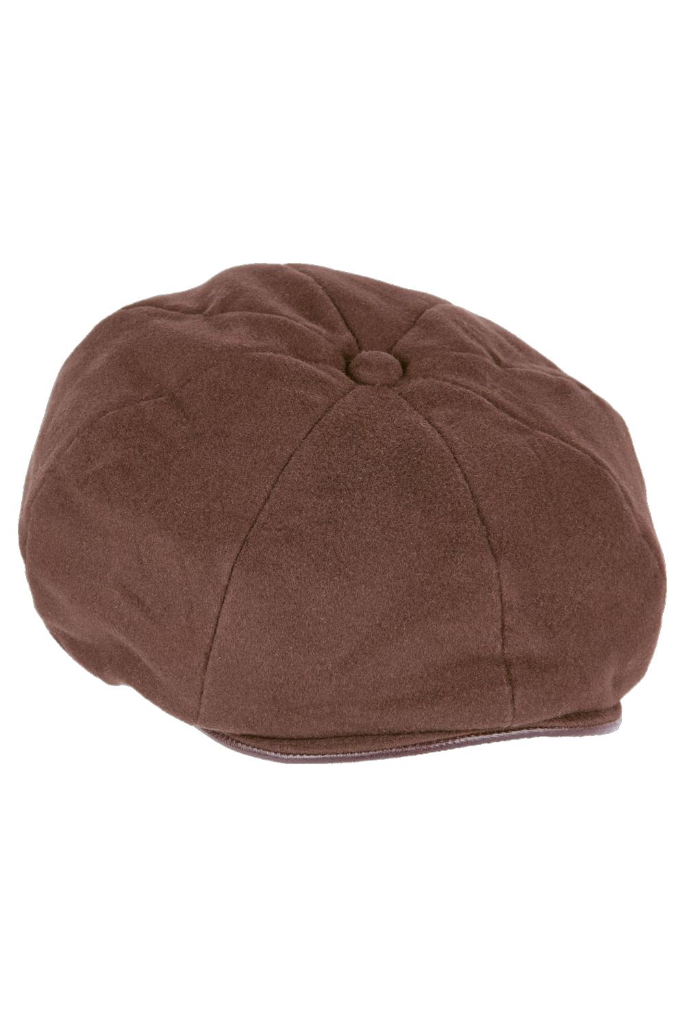 Heather Logan 8 Piece Moleskin Cap- Brown