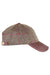 Heather Tyndrum British Tweed Leather Peak Baseball Cap- Brown/ Red Check #colour_brown-red-check