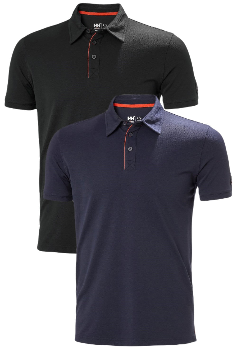 Helly Hansen Kensington Tech Polo in Black and Navy