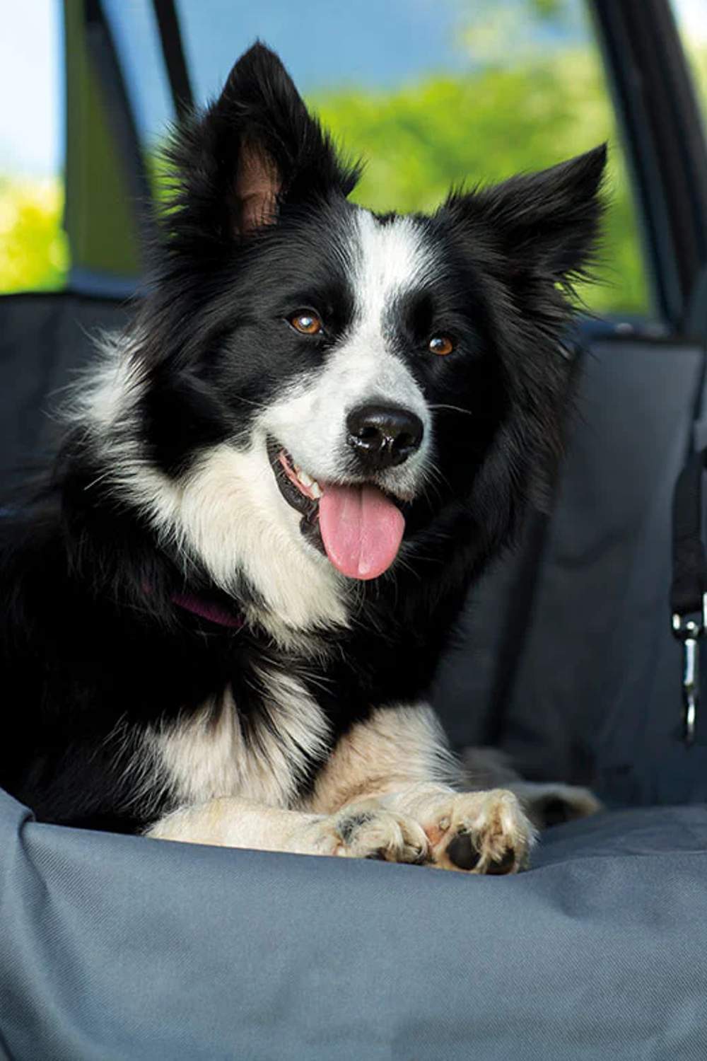 Henry Wag Pet Car Hammock in Grey/Black