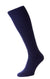 Navy Men's Immaculate Wool / Lycra Softop® Half Hose- HJ75 #colour_navy