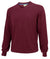 Burgundy Stirling V Neck Cotton Sweater by Hoggs of Fife #colour_burgundy