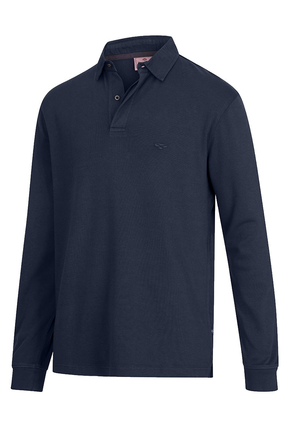 Hoggs of Fife Heriot Long Sleeve Rugby Shirt in Navy 