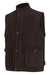 Hoggs Of Fife Lomond II Leather Waistcoat In Chocolate