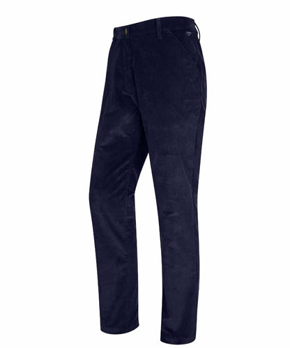 Hoggs of Fife Cairnie Comfort Stretch Cord Trousers in Marine 