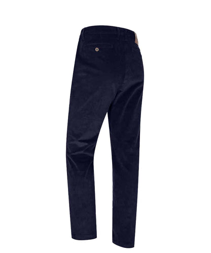 Hoggs of Fife Cairnie Comfort Stretch Cord Trousers in Marine 