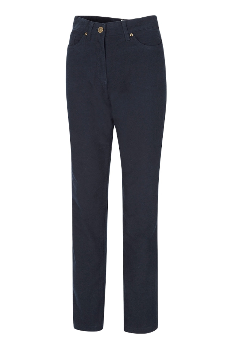 Hoggs of Fife Catrine Ladies Technical Stretch Moleskin Jeans in Midnight Navy 