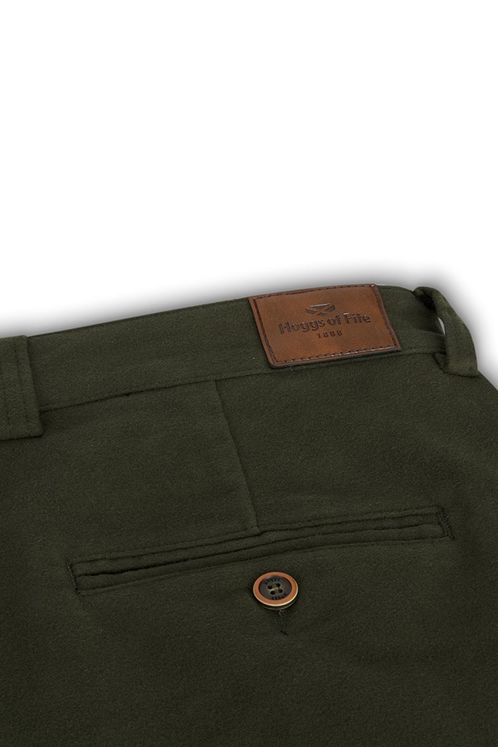 Hoggs of Fife Monarch II Moleskin Trousers in Dark Olive 