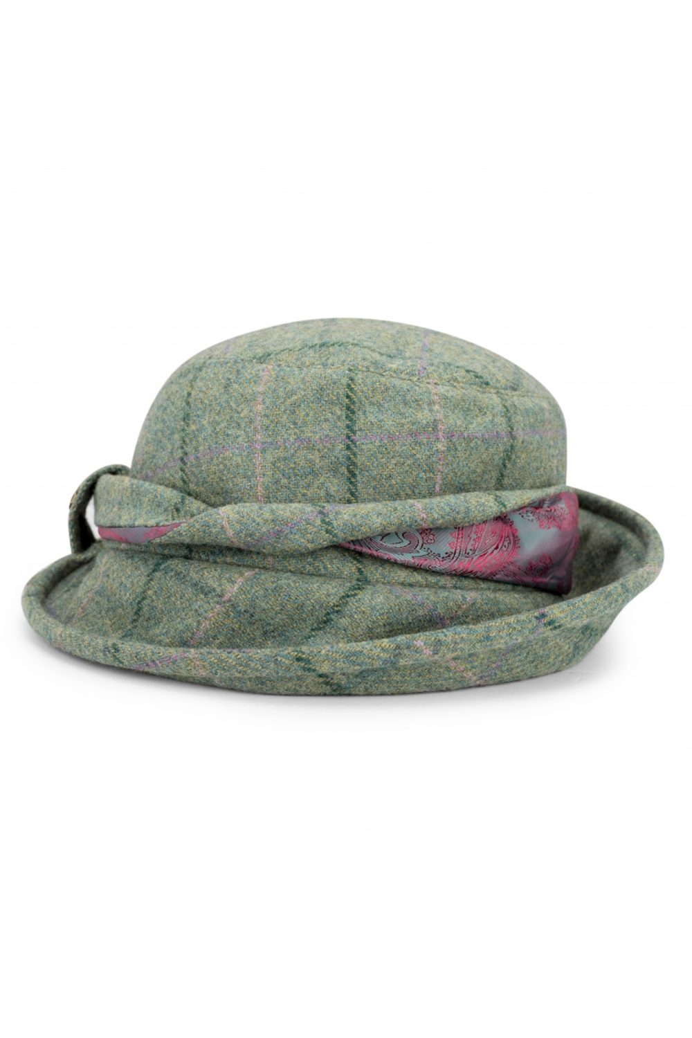Hoggs of Fife Roslin Ladies Tweed Twist Hat in Spring Bracken