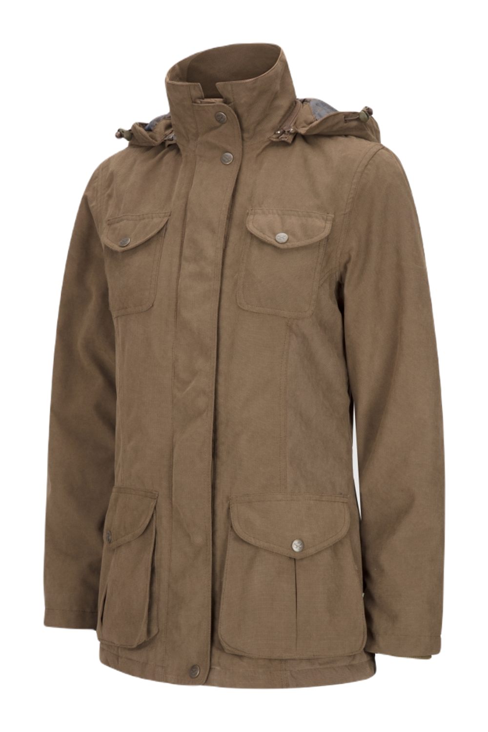 Hoggs of Fife Struther Ladies Field Coat (with hood) in Sage 