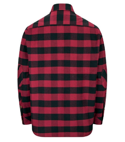 Hoggs of Fife Tentsmuir Flannel Shirt in Red/Black