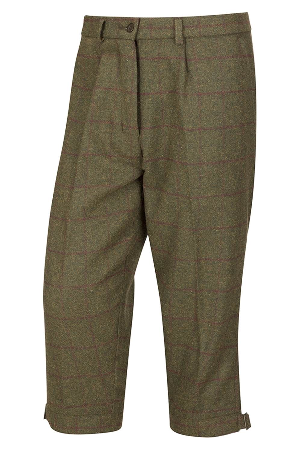 Hoggs of Fife Tummel Tweed Field Breeks in Olive and Merlot