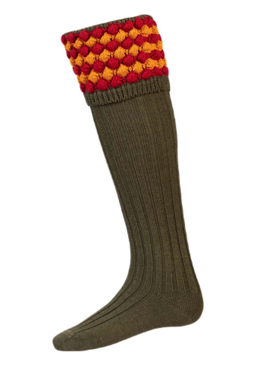 House Of Cheviot Angus Socks In Spruce  