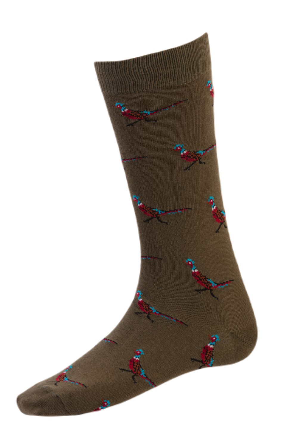 House Of Cheviot Cotton Socks In Pheasant 