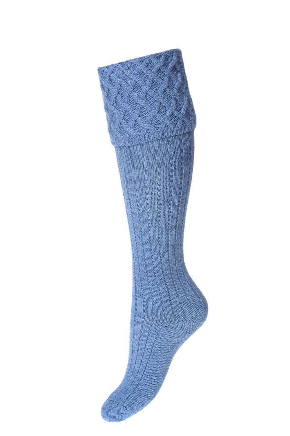 House Of Cheviot Lady Rannoch Socks In Bluebell