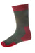 House of Cheviot Glen Technical Socks In Spruce/Brick Red