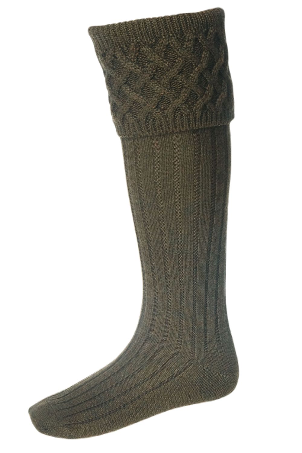 House of Cheviot Rannoch Socks In Bracken 