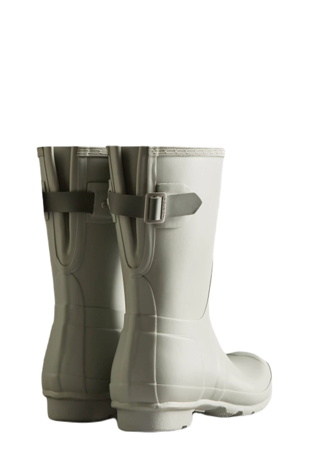 Hunter Womens Originals Short Back Adjustable Wellington Boots in Urban Grey 