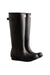Hunter Womens Original Tall Back Adjustable Wellington Boots in Black