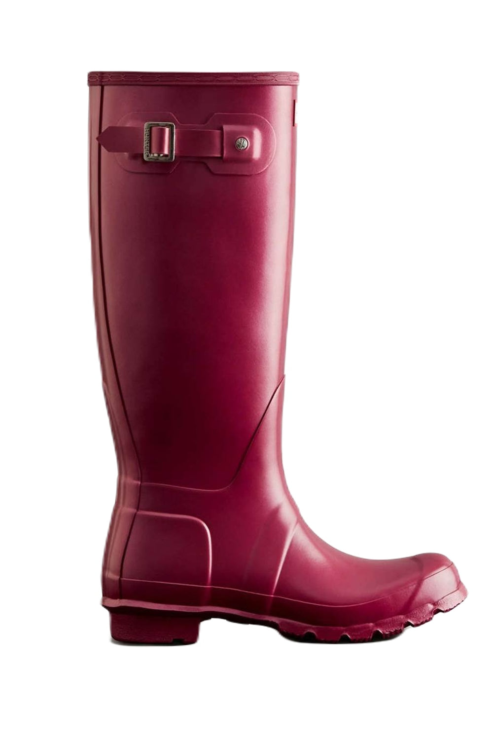 Hunter Womens Nebula Tall Wellington Boots in Hayes Burgundy