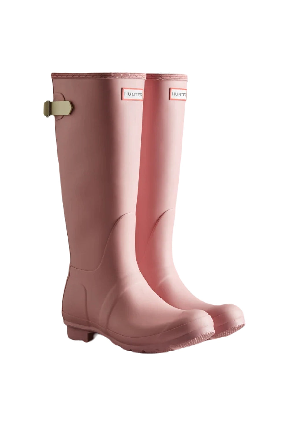 Hunter Womens Original Tall Back Adjustable Wellington Boots in Pink
