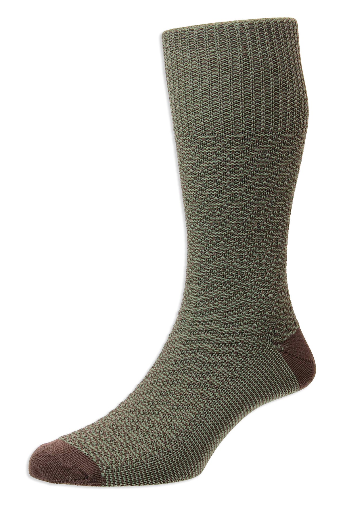 HJ Hall Indestructible Fancy Marl Work Socks Green 