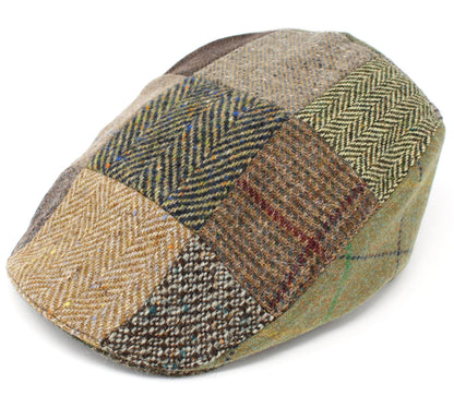 Hanna Patchwork Touring Cap | Brown and Green Patchwork