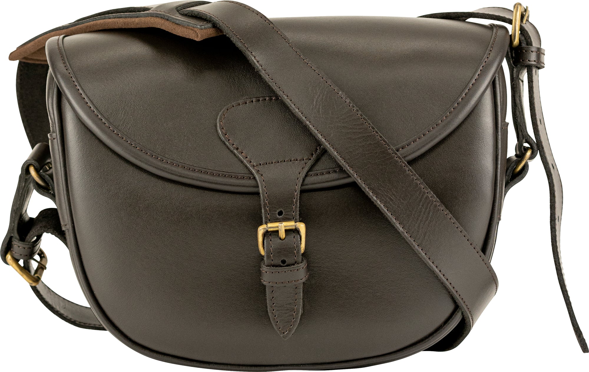 Jack Pyke Leather Cartridge Bag in Brown 