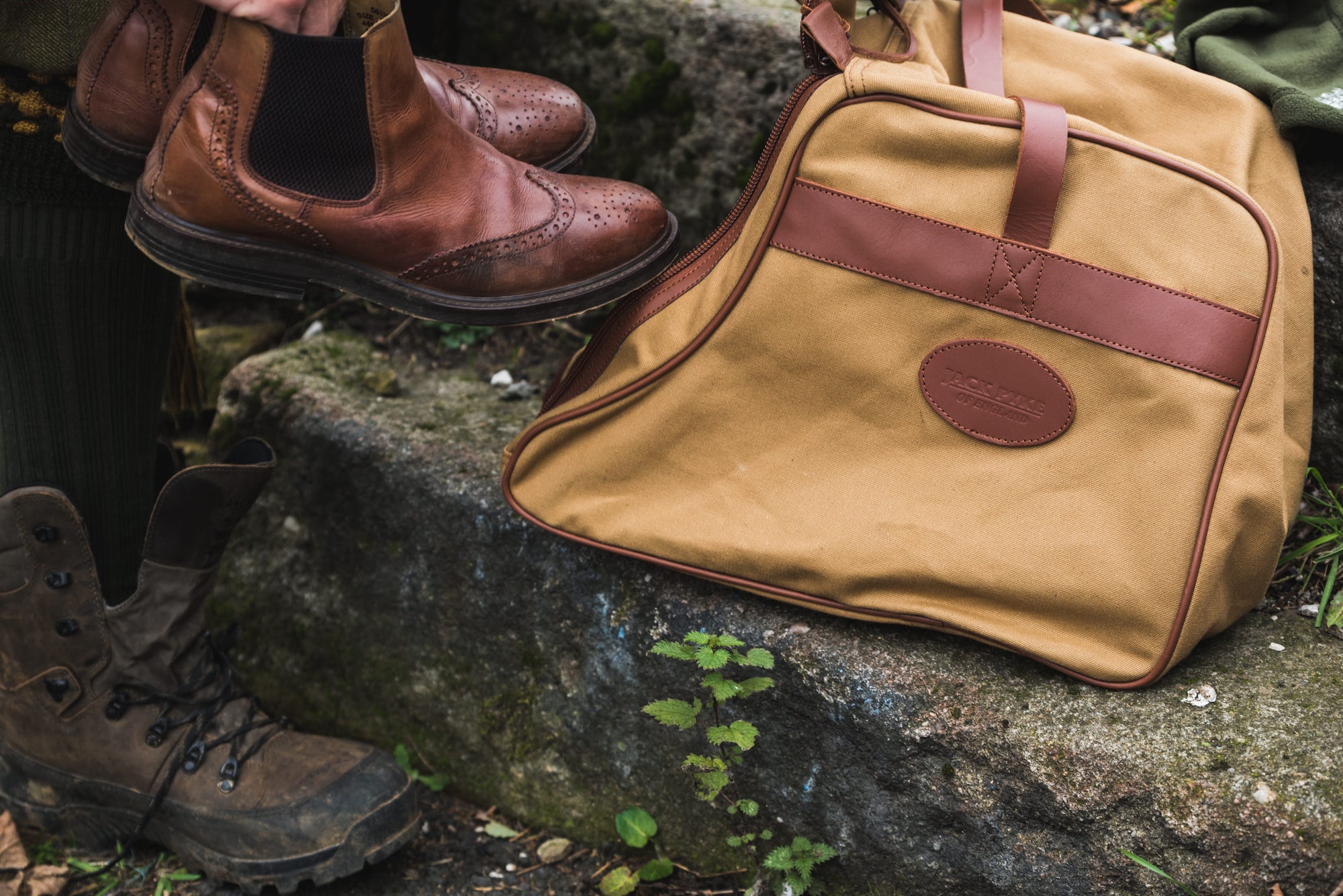 Jack Pyke Canvas Walking Boot Bag in Fawn 