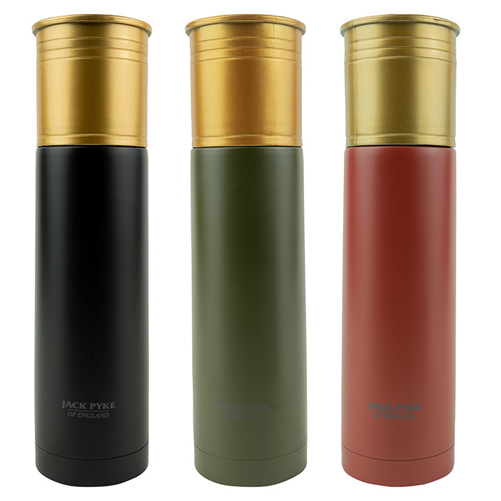 Jack Pyke Cartridge Flask in Black, Green, Red 