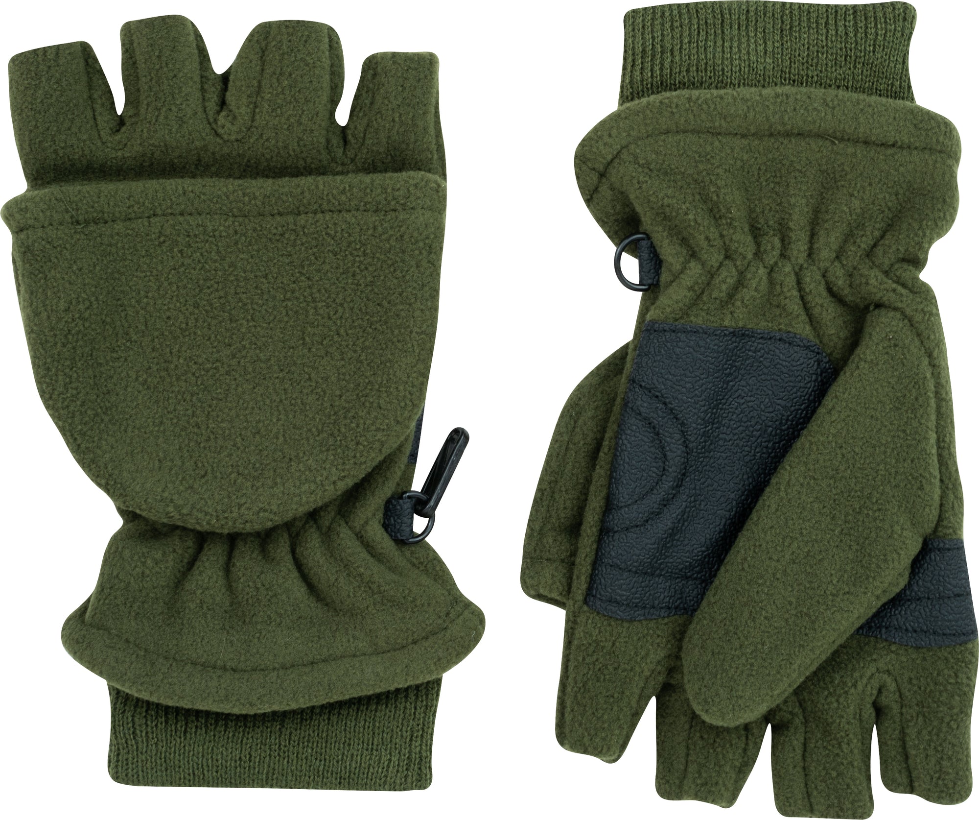 Jack Pyke Fleece Shooters Mitts in Green