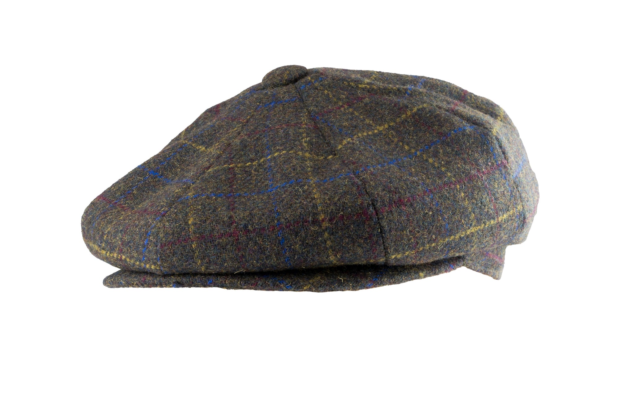 Jack Pyke Wool Blend Baker Boy Hat in Check Brown