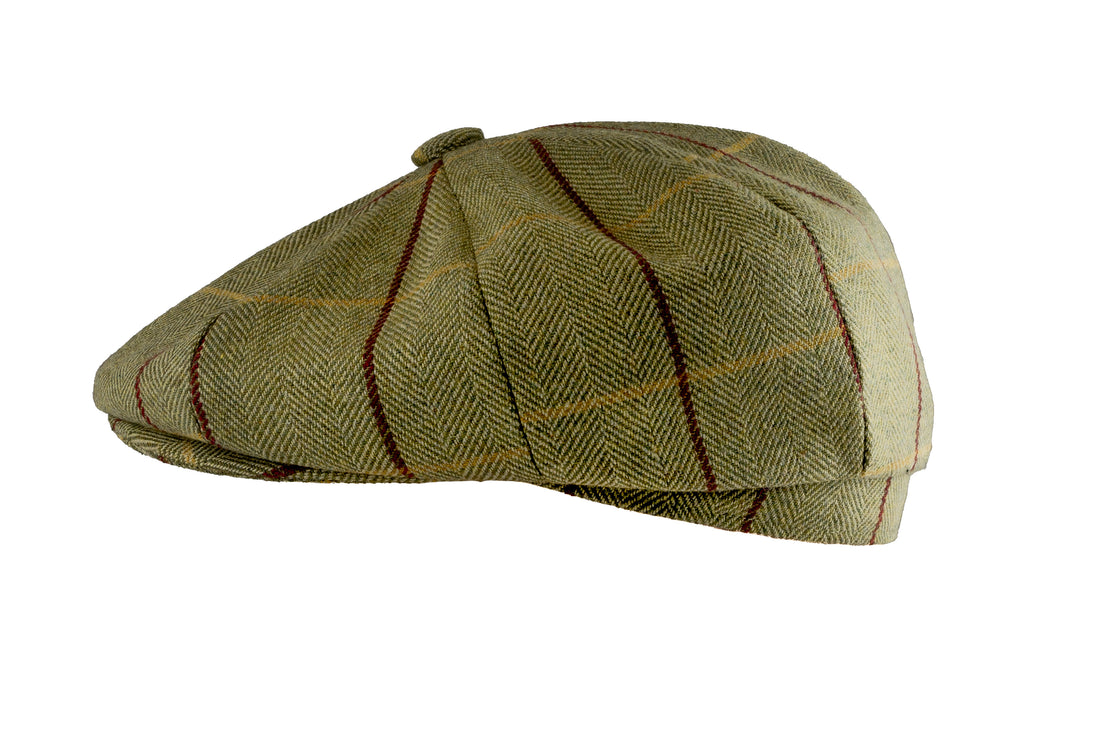 Jack Pyke Wool Blend Baker Boy Hat in Tweed Green