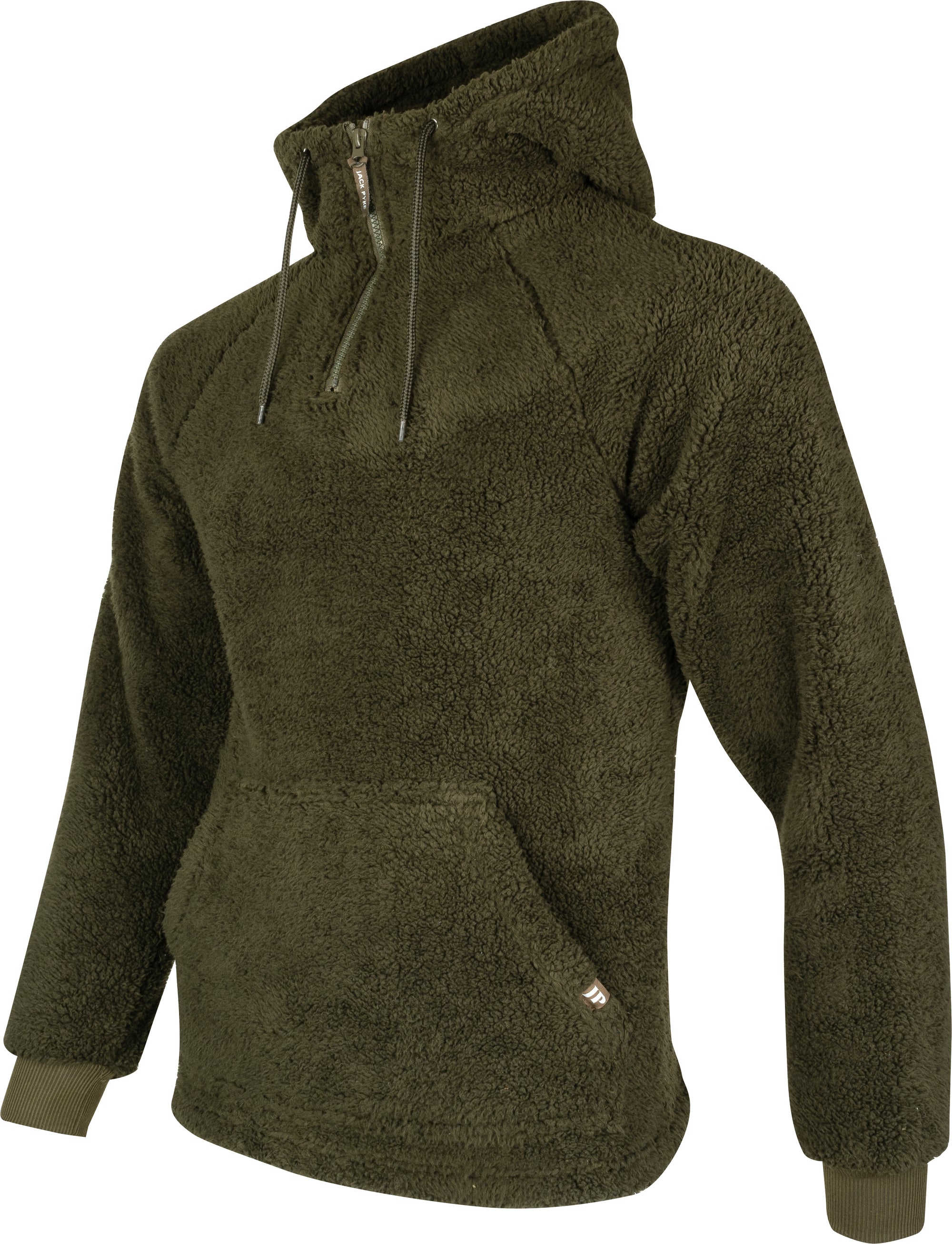 Jack Pyke Sherpa Fleece Hoodie Dark Olive