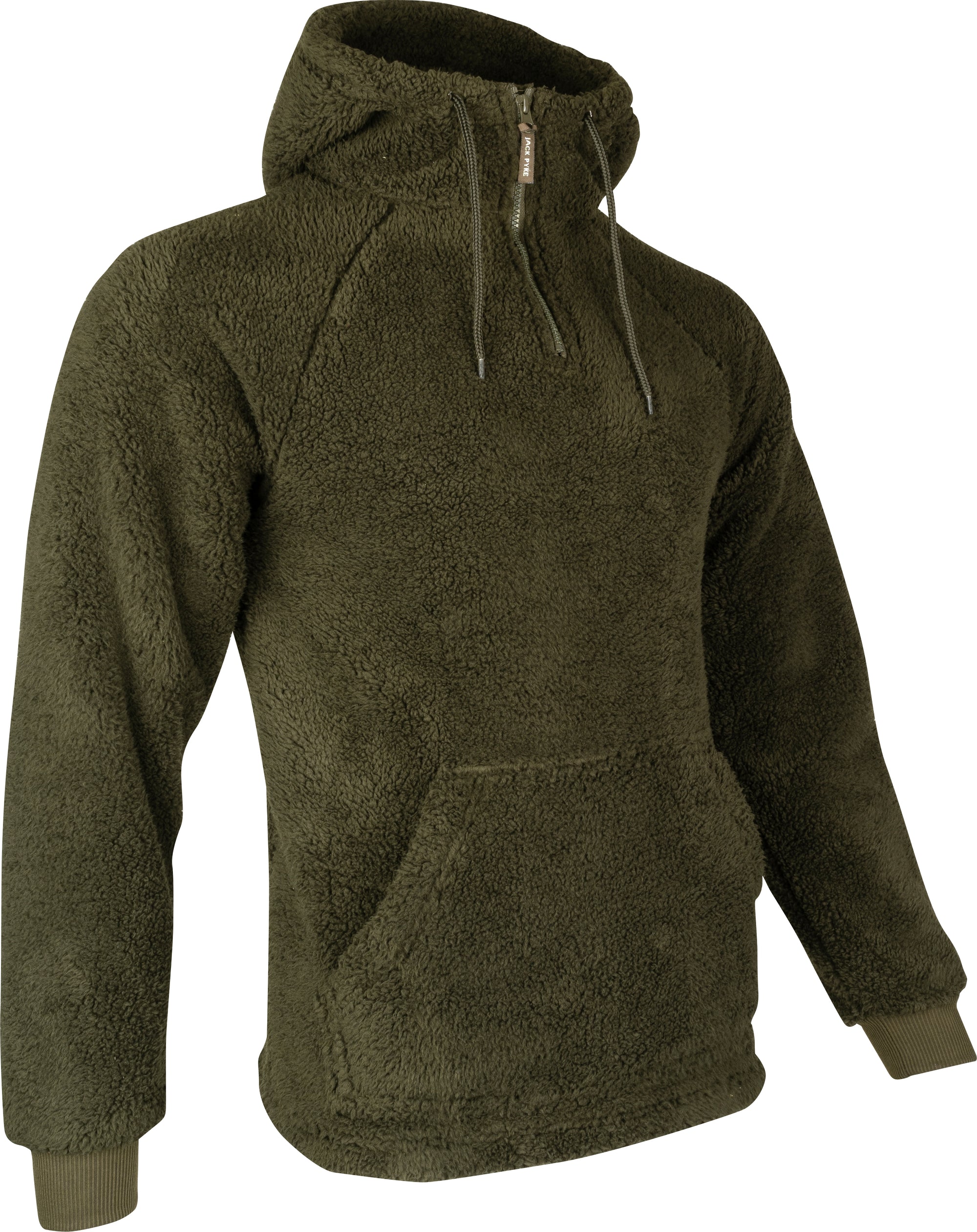 Jack Pyke Sherpa Fleece Hoodie Dark Olive