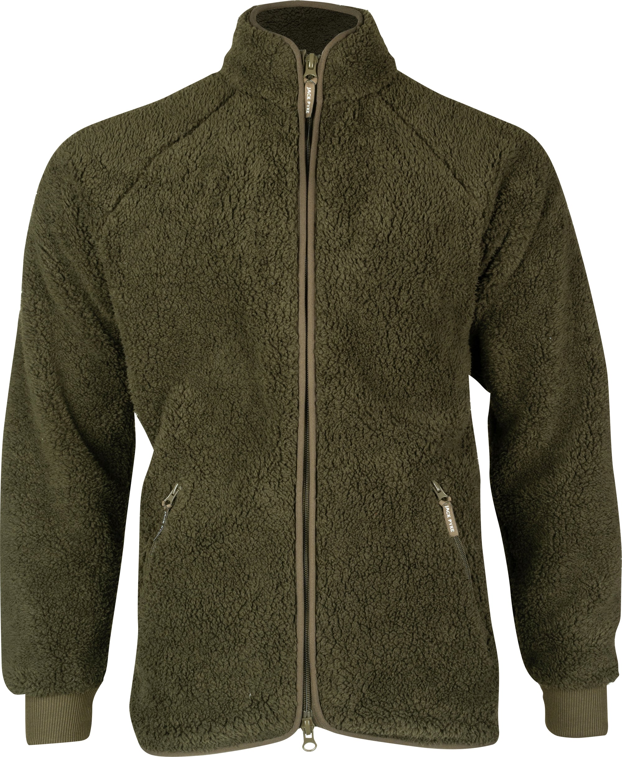 Jack Pyke Sherpa Fleece Jacket in Dark Olive