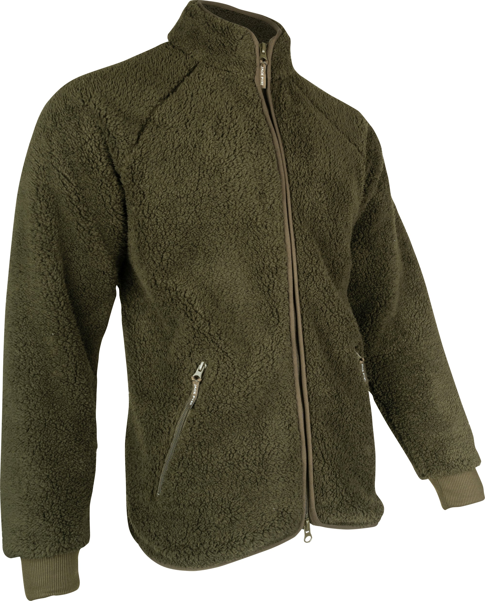 Jack Pyke Sherpa Fleece Jacket in Dark Olive