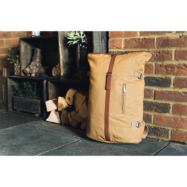 Jack Pyke Canvas Fold Top Rucksack in Fawn 