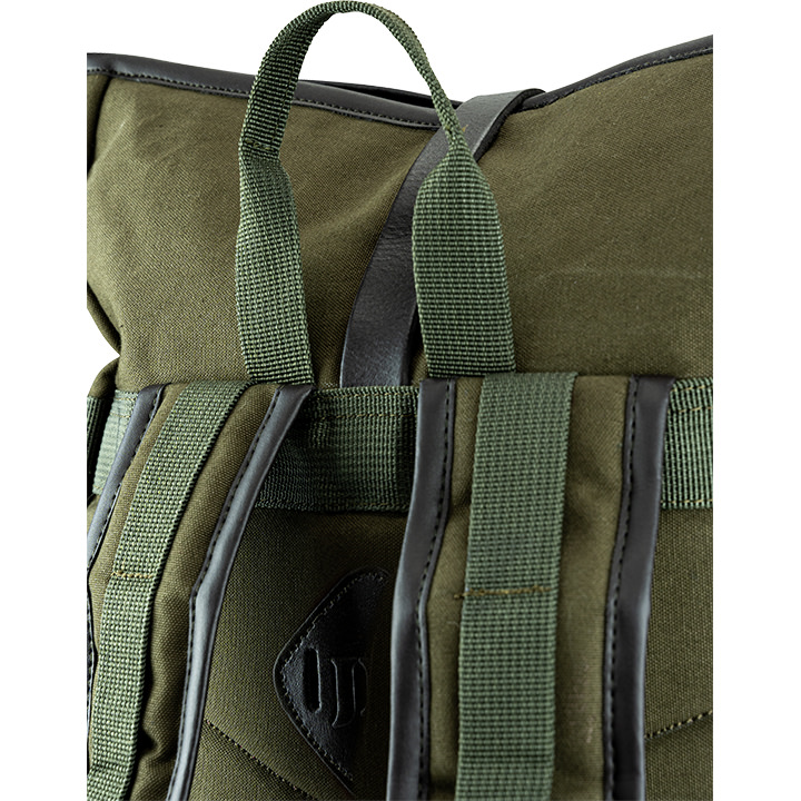 Jack Pyke Canvas Fold Top Rucksack in Green 