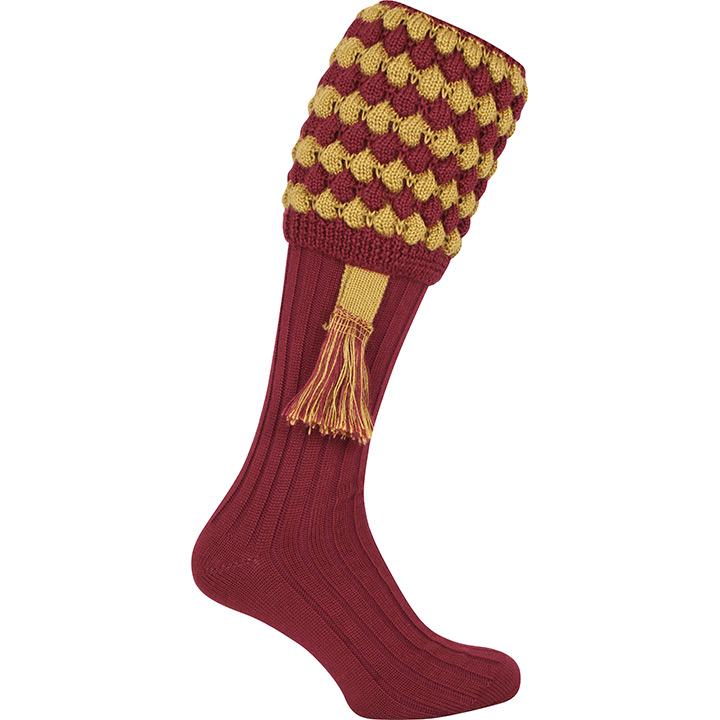 Jack Pyke Pebble Socks in Burgundy 