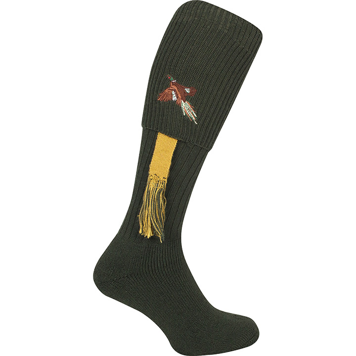 Jack Pyke Shooting Socks Pheasant in Green 