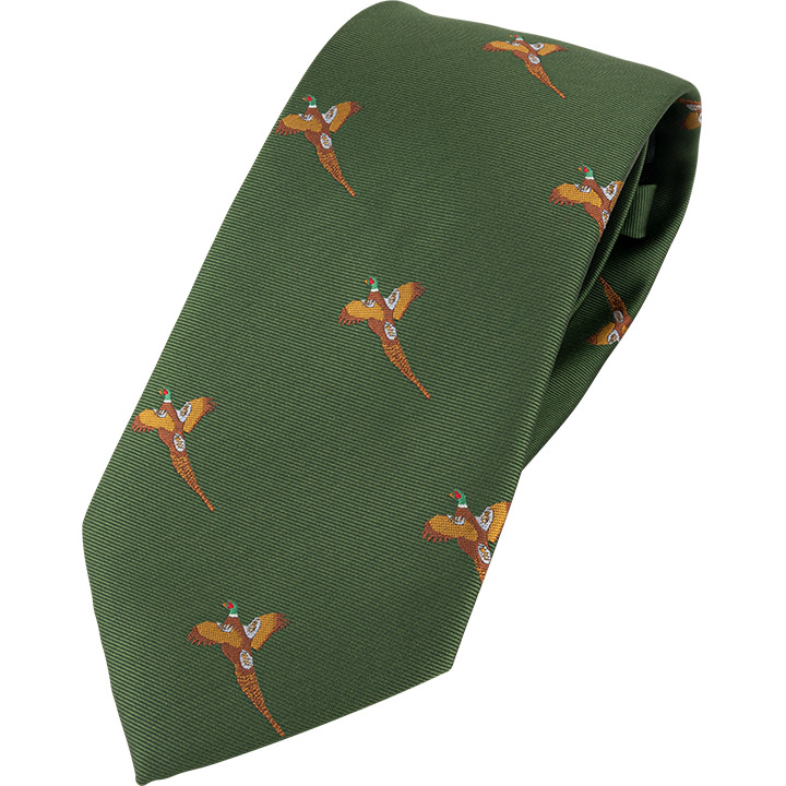 Jack Pyke Shooting Tie Pheasant in Green 