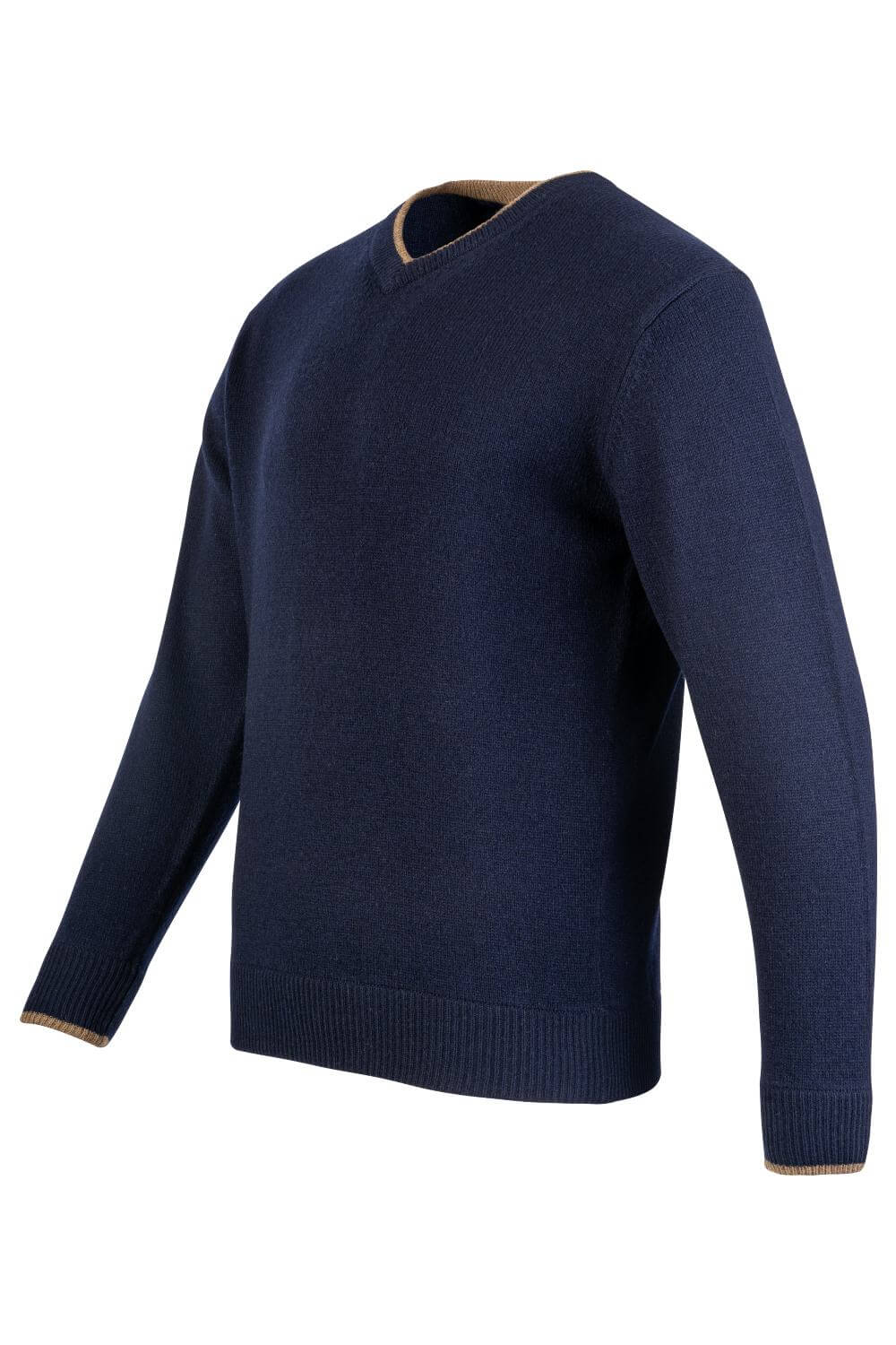 Jack Pyke Ashcombe 100% Lambswool V-Neck in Navy 