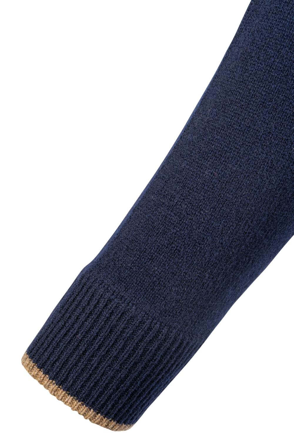 Jack Pyke Ashcombe 100% Lambswool V-Neck in Navy 