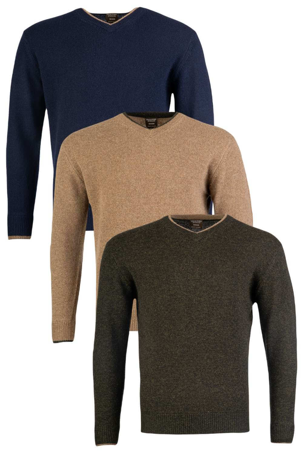 Jack Pyke Ashcombe 100% Lambswool V-Neck 