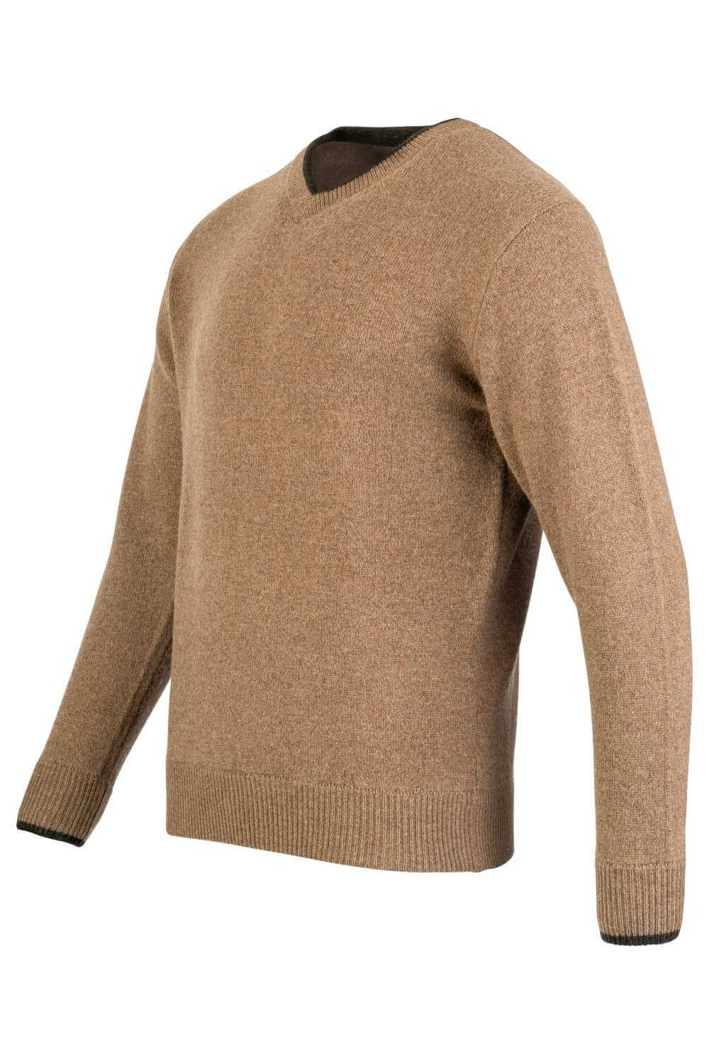 Jack Pyke Ashcombe 100% Lambswool V-Neck in Barley 