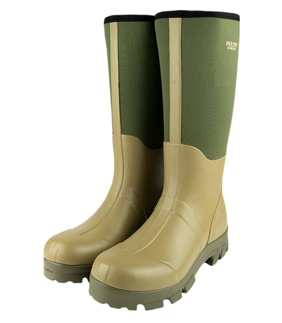 Jack Pyke Ashcombe Neoprene Wellington Boots in Green 