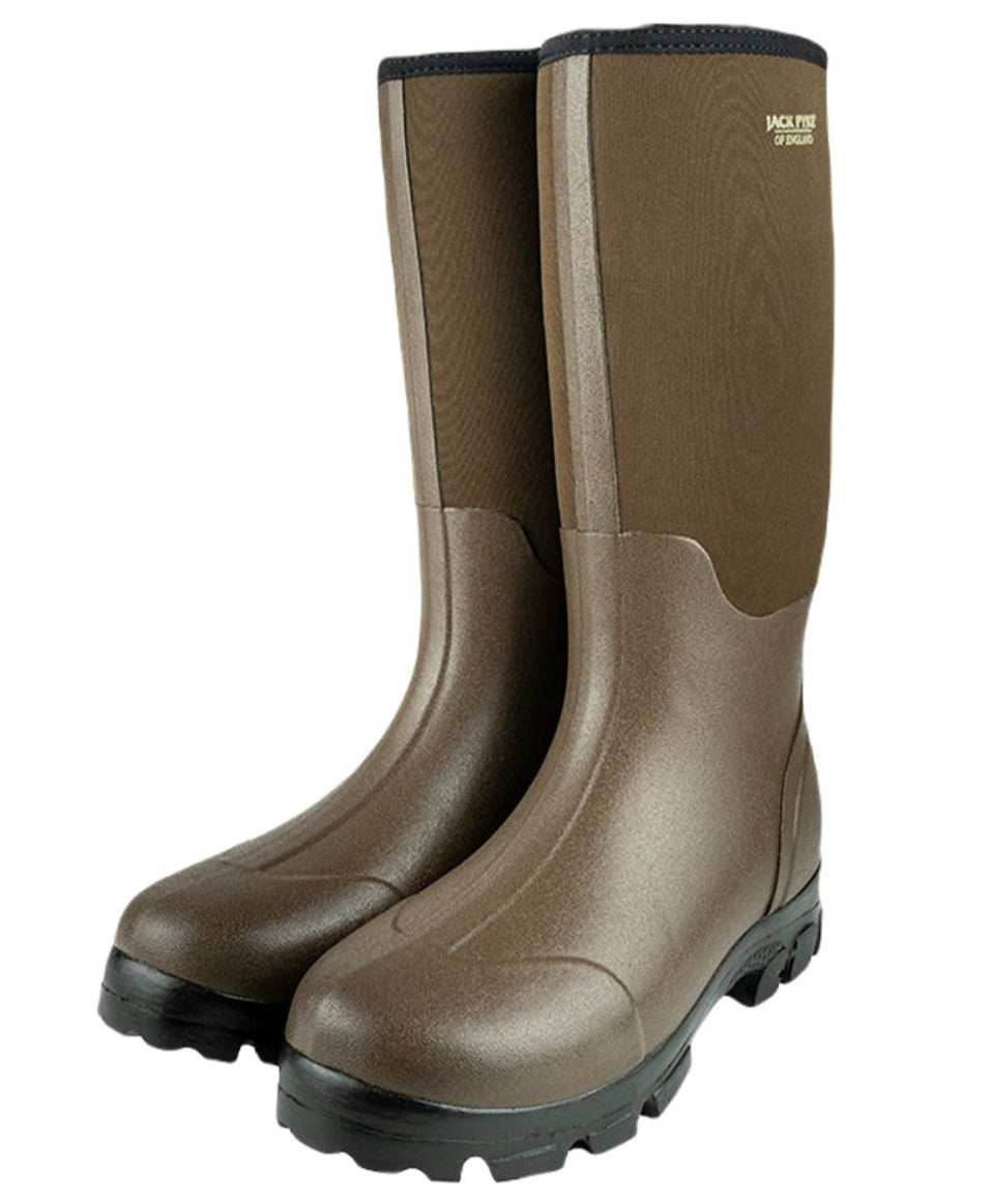 Jack Pyke Ashcombe Neoprene Wellington Boots in Brown 