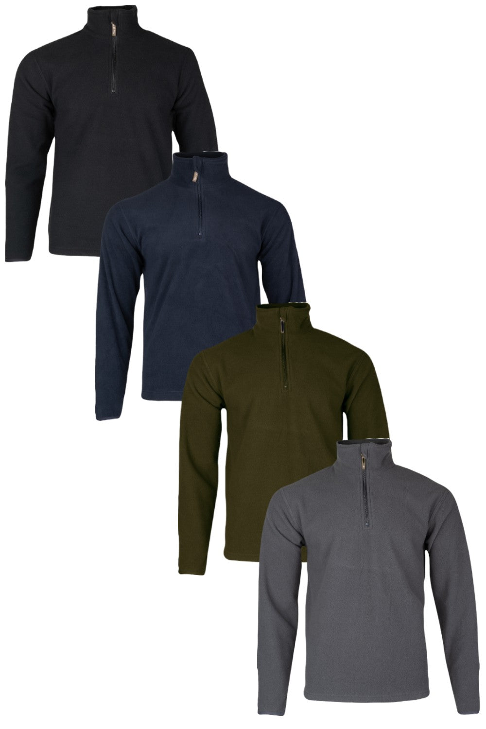 Jack Pyke Country Fleece Top In Anthracite, Charcoal, Dark Olive, Navy 